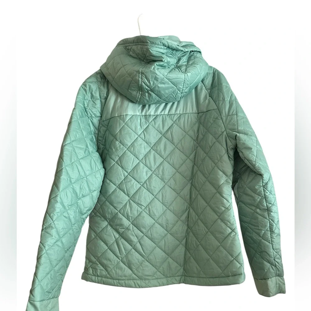 Black Rifle Coffee Company Women's Light Blue Puffer Jacket - NWT Medium - Picture 3 of 7